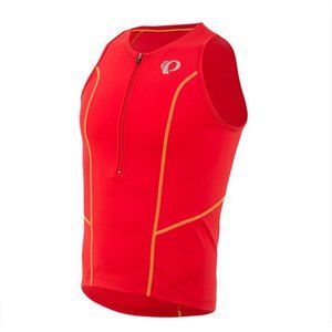 Pearl Izumi NWT Triathlon Singlet True Red Medium 10" Zip Front Performance